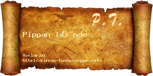 Pippan Tünde névjegykártya